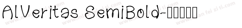 AlVeritas SemiBold字体转换